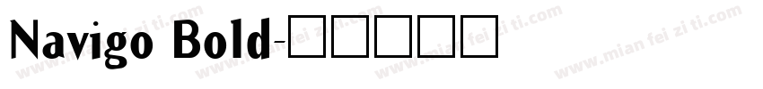 Navigo Bold字体转换